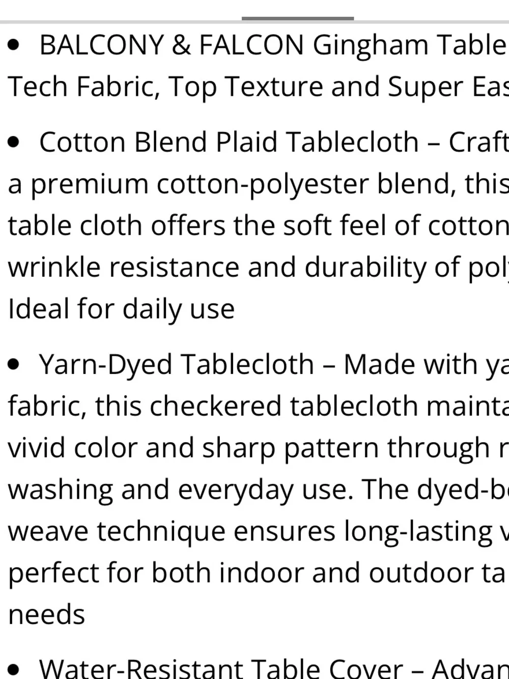 Gingham Tablecloth Cotton Blend Rectangular  95x55” GREEN WHITE